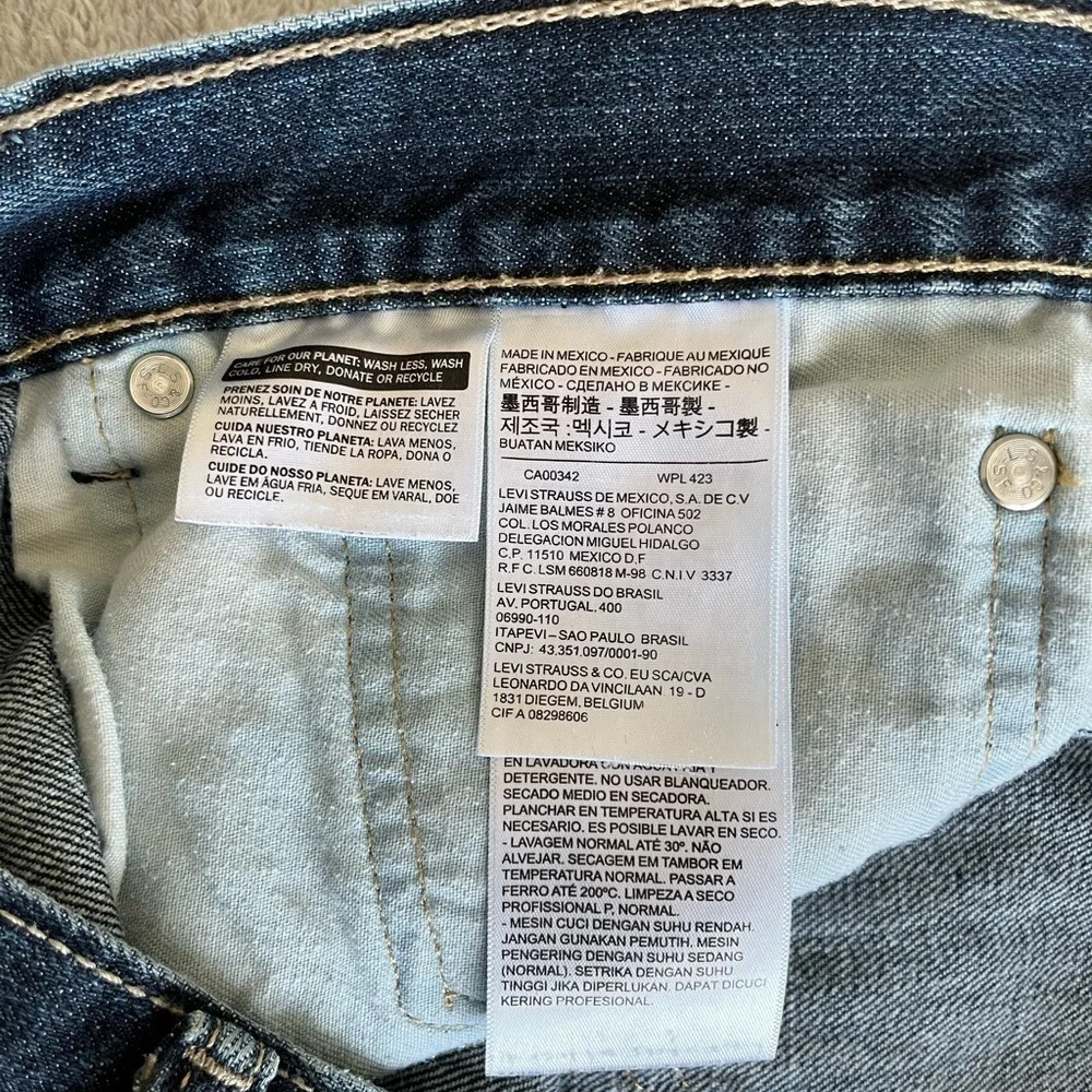 Levi's Men's 505 Jeans Dark Wash Size 40x32